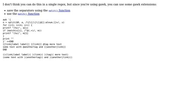 Unix & Linux: The ERE regex to split() string between a delimiter and end-of-word (3 Solutions!!) смотреть онлайн