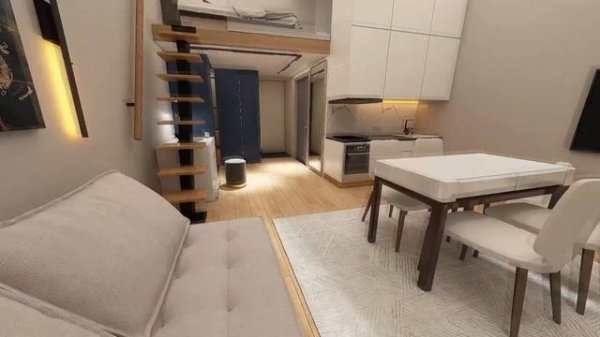 Ремонт - Двухуровневая студия в Санкт-Петербурге