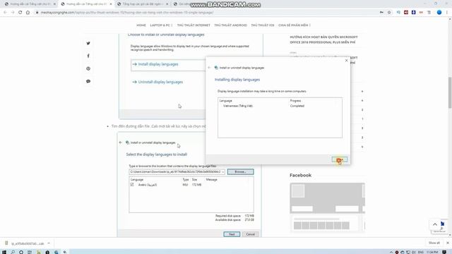 Hướng dẫn cài ngôn ngữ Tiếng Việt cho windows 10 bản build 1809 & 1903 смотреть онлайн