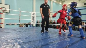 Тайский бокс, дети 8-9 лет. Павел Удодов и Илья Власов