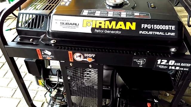 Gasoline Generator Firman ( subaru engine) FPG 15000STE смотреть онлайн