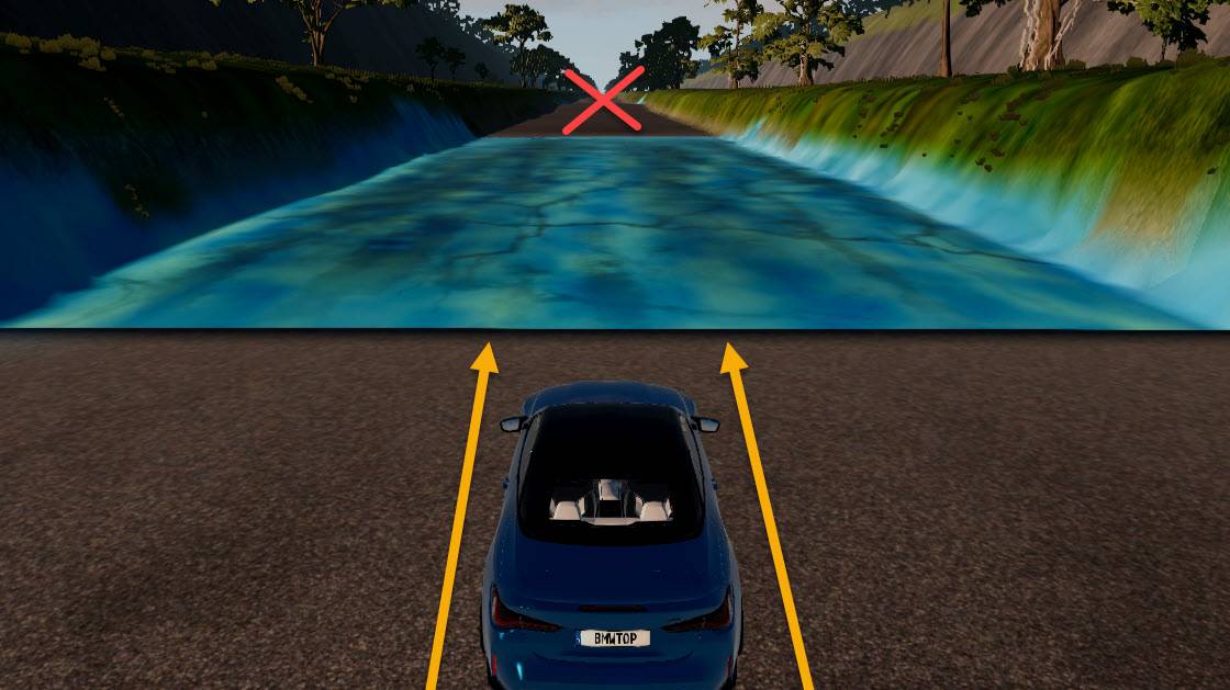 Прыжки по льду. BeamNG