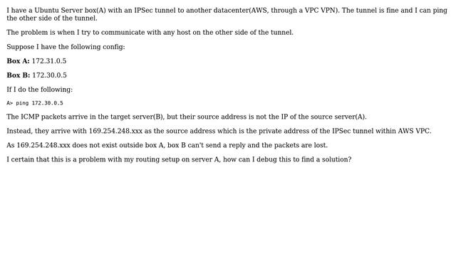 Linux box as network gateway changes source address смотреть онлайн