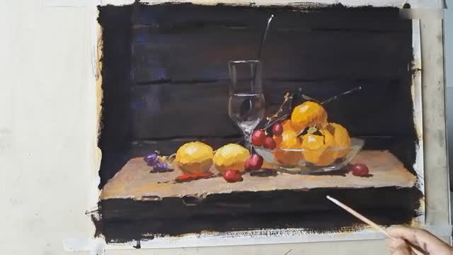 Живопись гуашью натюрморт смотреть онлайн