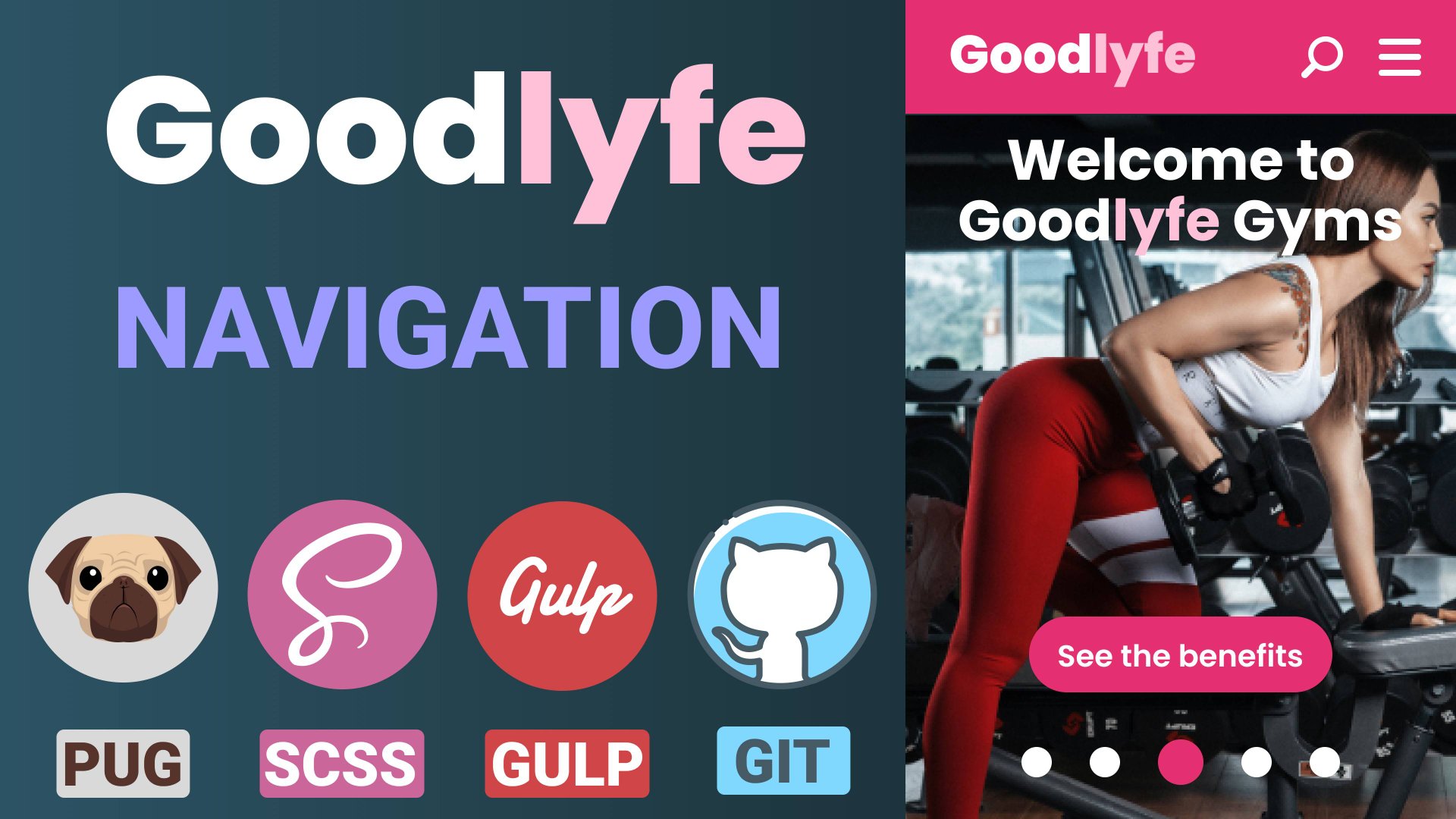 Адаптивная верстка сайта. PUG, SCSS, Gulp, Git, JavaScript, Slider, Gallery, SVG. Макет - GoodLyfe смотреть онлайн