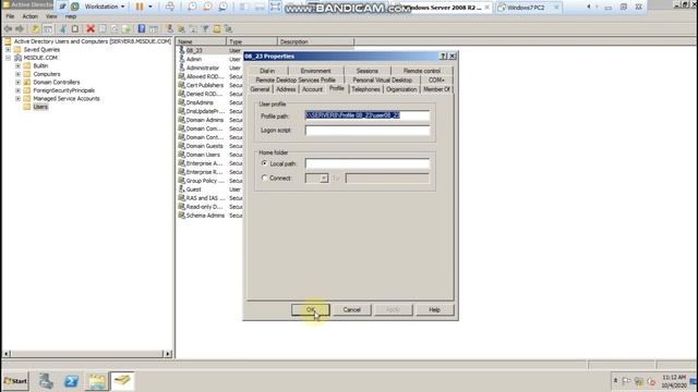 Tạo Roaming Profile cho tài khoản trên windows server 2008 | nhóm 13 смотреть онлайн