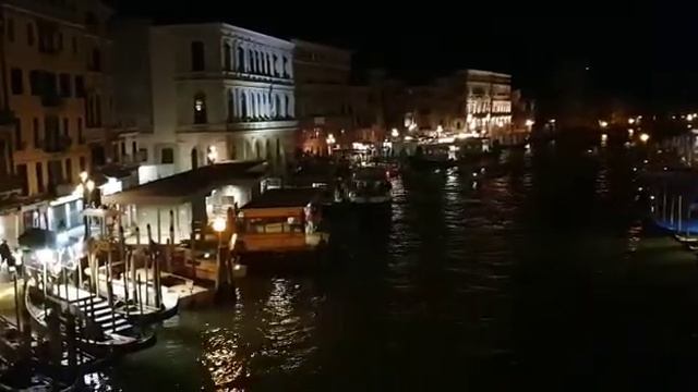 Венеция. Ночной Гранд канал смотреть онлайн