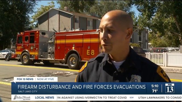 Firearm disturbance and fire forces Salt Lake City apartment evacuation смотреть онлайн