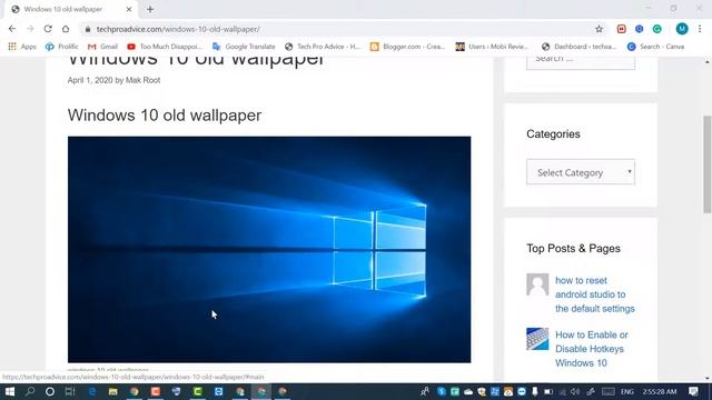 How to Get Windows 10’s Old Default Desktop Background Back смотреть онлайн