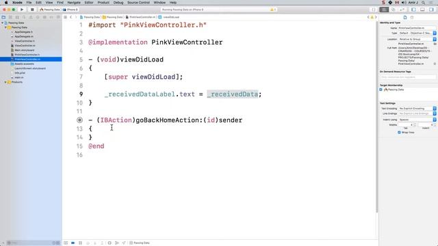 iOS SDK Passing Data between View Controllers смотреть онлайн