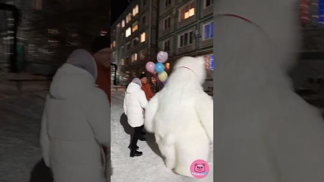 10.01.2024 Белый мишка Снежок 🐻❄️поздравил милую девочку ЭЛЮ смотреть онлайн