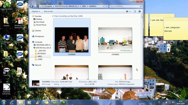 Windows 7 Course Lesson 21 See the content of a DVD смотреть онлайн