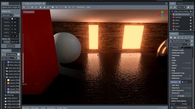 Godot 4 Voxel GI + Reflection Test Scene смотреть онлайн