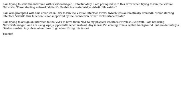 Gentoo - Virt-Manager Interface Issues смотреть онлайн