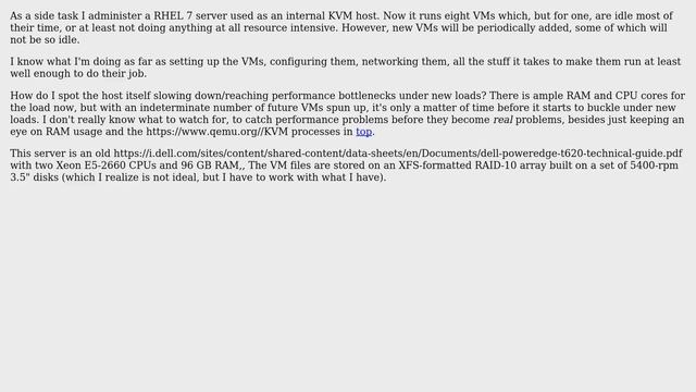 Unix & Linux: Finding performance bottlenecks on Red Hat server hosting KVMs with QEMU? смотреть онлайн