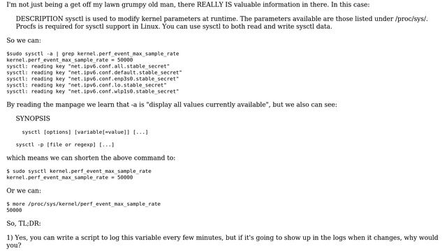 Unix & Linux: View current kernel parameters? (2 Solutions!!) смотреть онлайн
