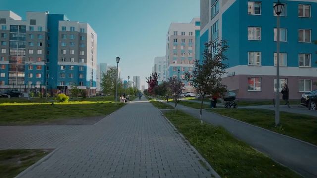 Екатеринбург. Академический. Велопрогулка в 4К. Кленовая аллея, Архитектура и Преображенский парк