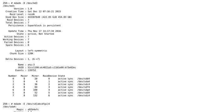 How to bring up an inactive mdadm RAID after a reboot while adding a drive to a raid-6? смотреть онлайн