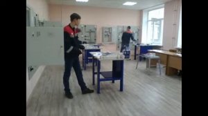 Демонстрационный экзамен трансляция №4 коммутация распределительной коробки и этажного щита камера