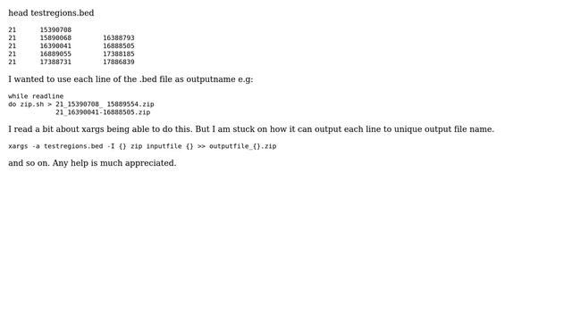 Unix & Linux: Use columns in a file as output file variable names смотреть онлайн