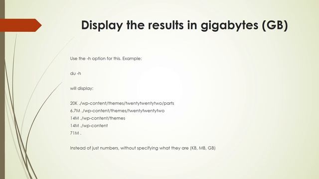 Linux: du command смотреть онлайн