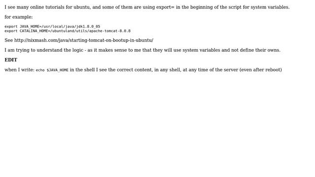 Unix & Linux: Why some scripts use export for system variables? (2 Solutions!!) смотреть онлайн