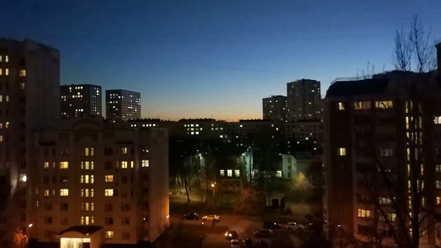 Красивый вечер, север Москвы смотреть онлайн