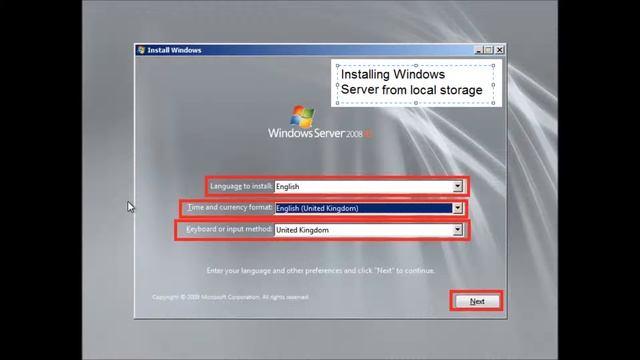 Windows Server R2 2008 Installation in XenServer смотреть онлайн