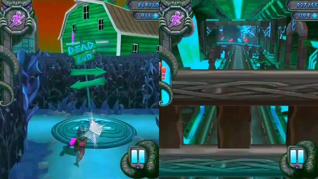Temple Run 2 Haunted Harvest Cyan Vs Volcano 🌋 Island Greenish-blue Map смотреть онлайн