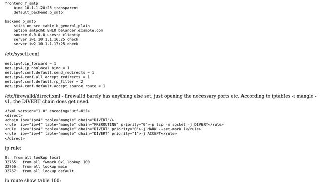 DevOps & SysAdmins: HAProxy: Unable to switch to transparent mode? смотреть онлайн