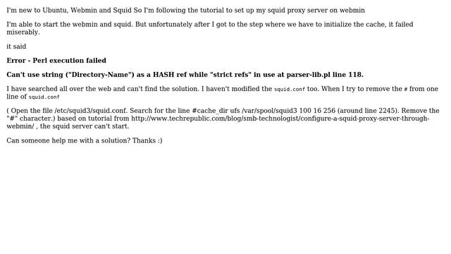 Ubuntu: Squid Cache Problem on Webmin смотреть онлайн