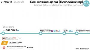 Информатор Московского метро: Большая кольцевая линия. (Деловой центр) (2024) (Старое)