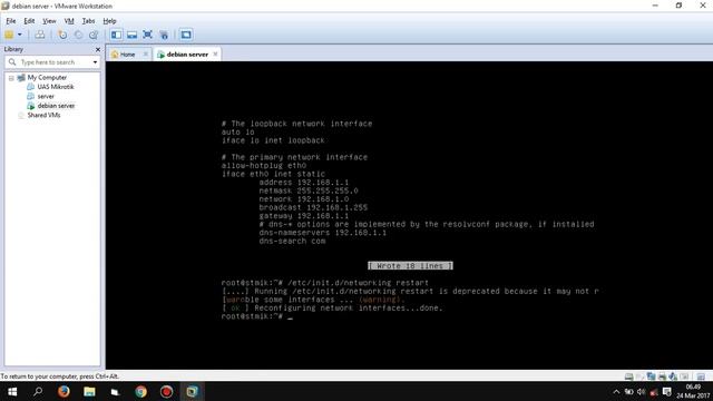 2 Setting IP Address Debian Server 7 смотреть онлайн