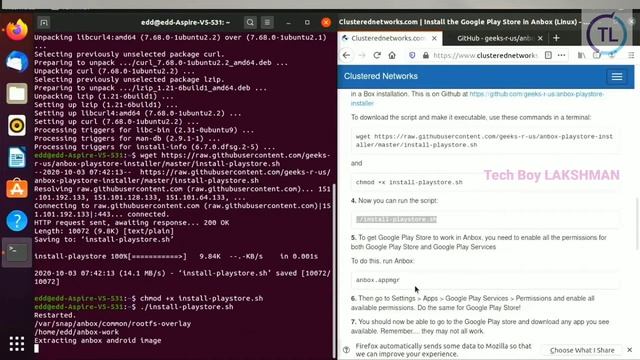 Anabox Android and GOOGLE Play store installation................on linux operating system смотреть онлайн