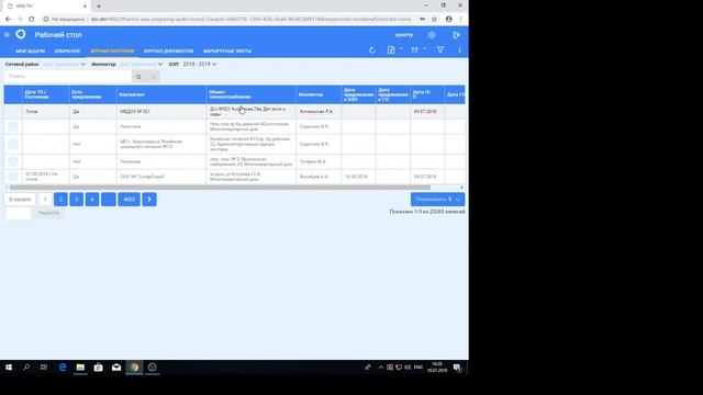 Журнал контроля