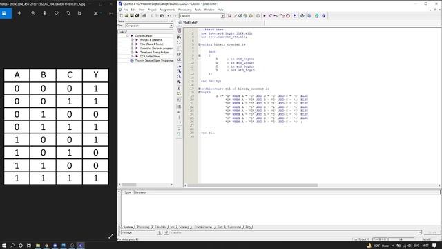 เขียนโปรแกรม VHDL ตามตารางความจริง ด้วย Quartus II смотреть онлайн
