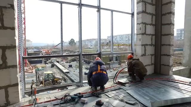 Строительство Президентского кадетского училища. Кемерово 2019