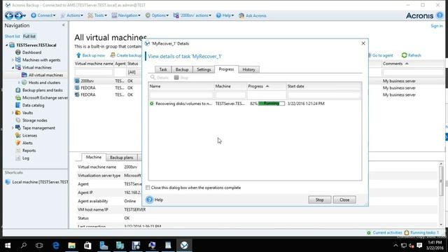 ACRONIS 11.7 HYPER-V RECUPERACION DE VM EN UN WINDOWS SERVER 2016 technical-preview-4 смотреть онлайн