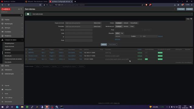 Configurando Agent Zabbix no Windows 10 смотреть онлайн
