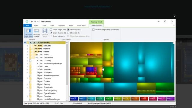 Tree Size File and Disk Management Free Program #1 смотреть онлайн
