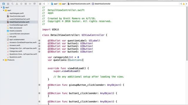 Learn To Build Your First Professional iOS App - Core Data Manager Class Part D смотреть онлайн