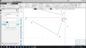 Построение плоскости в неполном Эпюре по 3 точкам и по следам в Компасе