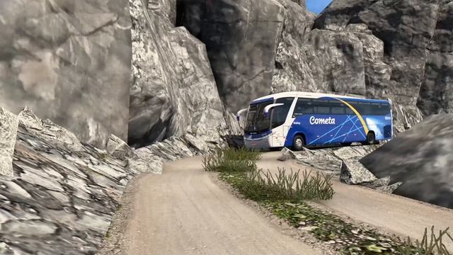 SCANIA bus Most Dangerous offroad in Grand Utopia | Logitech g29 | Euro Truck Simulator смотреть онлайн