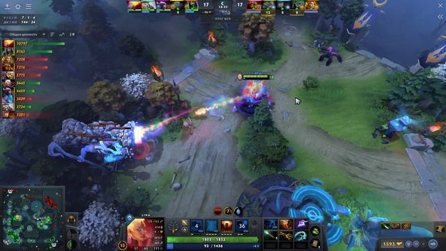 Керри Лина от топ 1 ранга! Возвращение меты - Watson Lina 7.37 DOTA 2 смотреть онлайн