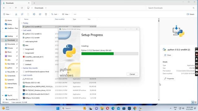 How to Download and install python IDLE || Python 3.12.2 || On windows 11#python3 #idle #program смотреть онлайн