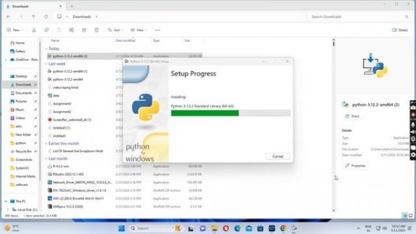 How to Download and install python IDLE || Python 3.12.2 || On windows 11#python3 #idle #program