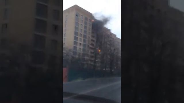 Пожар в новостройке Мытищи смотреть онлайн