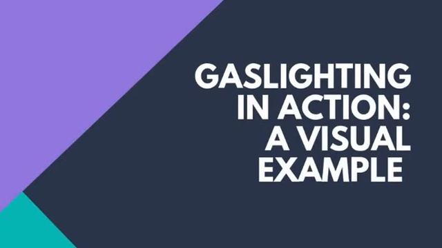 Gaslighting in action: A visual example. смотреть онлайн
