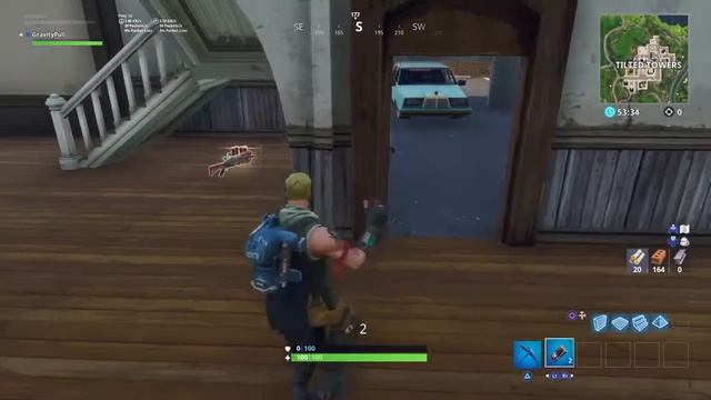 How to blow up the Big Red/Apartment building in Tilted Towers with 4 C4s смотреть онлайн