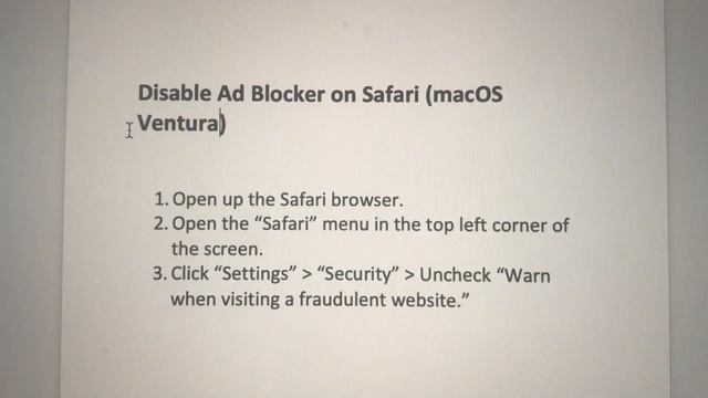 Disable Ad Blocker on Safari (macOS Ventura) смотреть онлайн